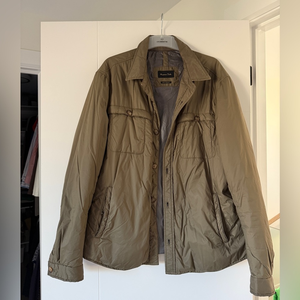 Massimo Dutti Lightweight green jacket size XXL